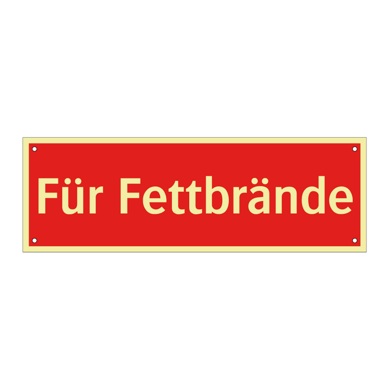Für Fettbrände