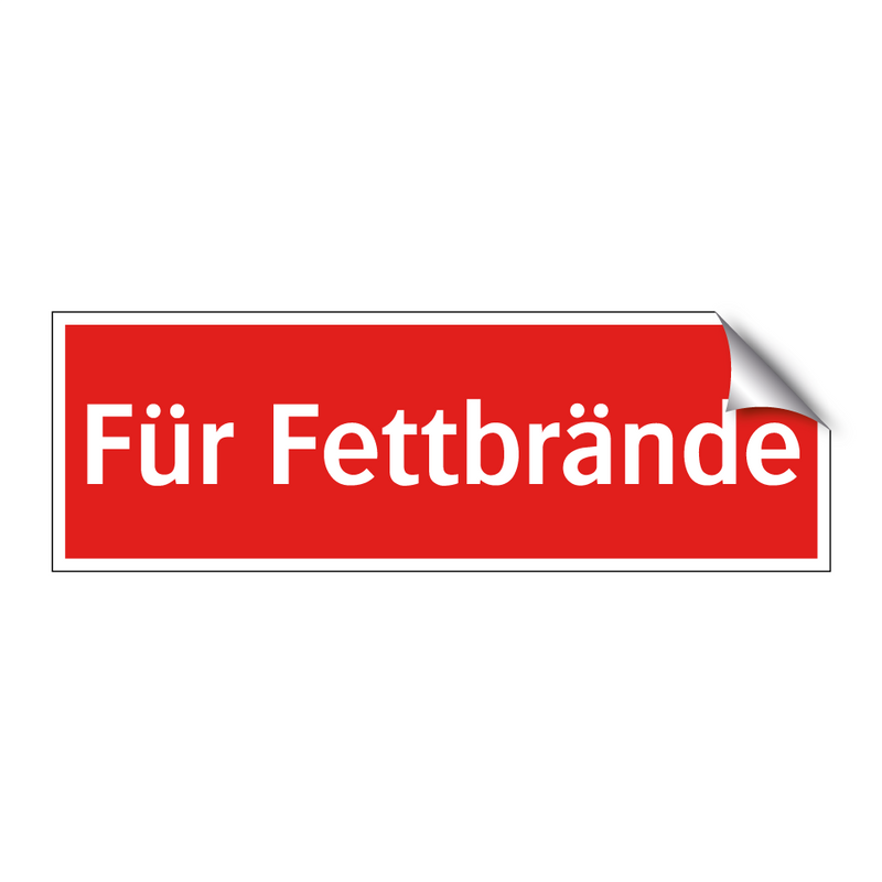 Für Fettbrände