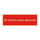 für Lithium-Ionen-Batterien