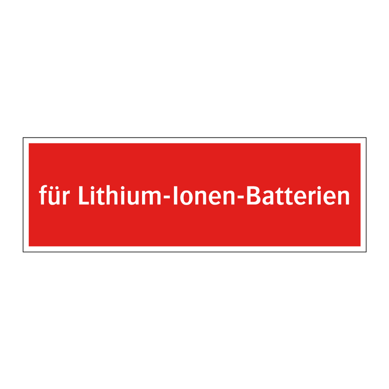 für Lithium-Ionen-Batterien