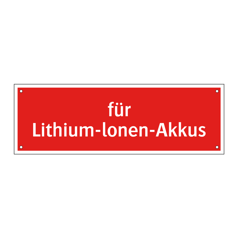 für Lithium-lonen-Akkus