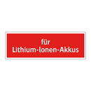 für Lithium-lonen-Akkus