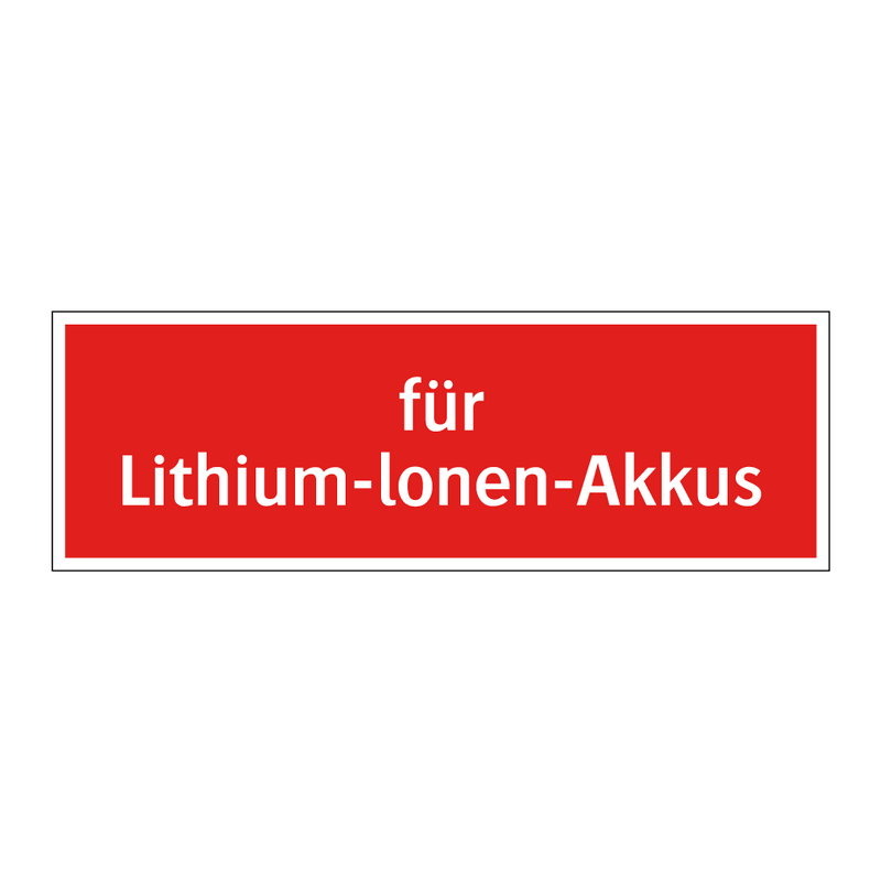 für Lithium-lonen-Akkus