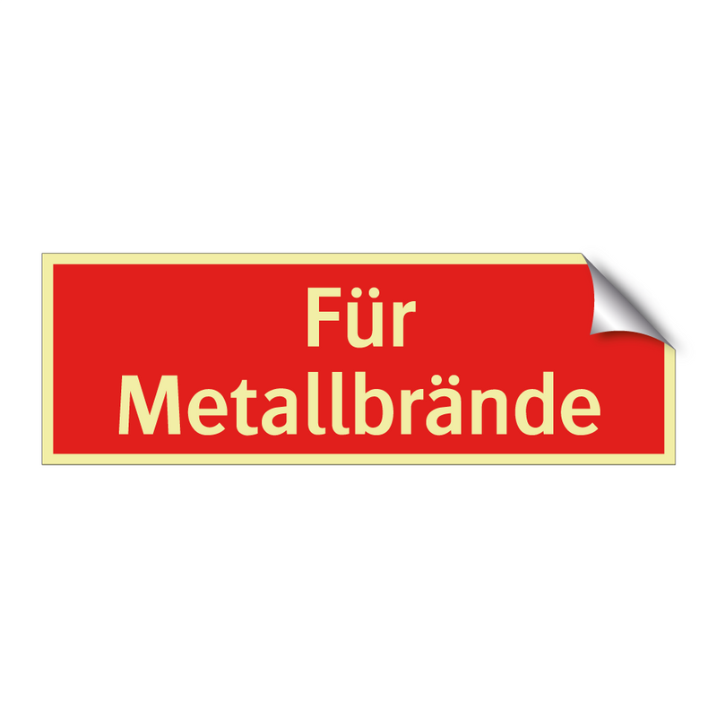 Für Metallbrände