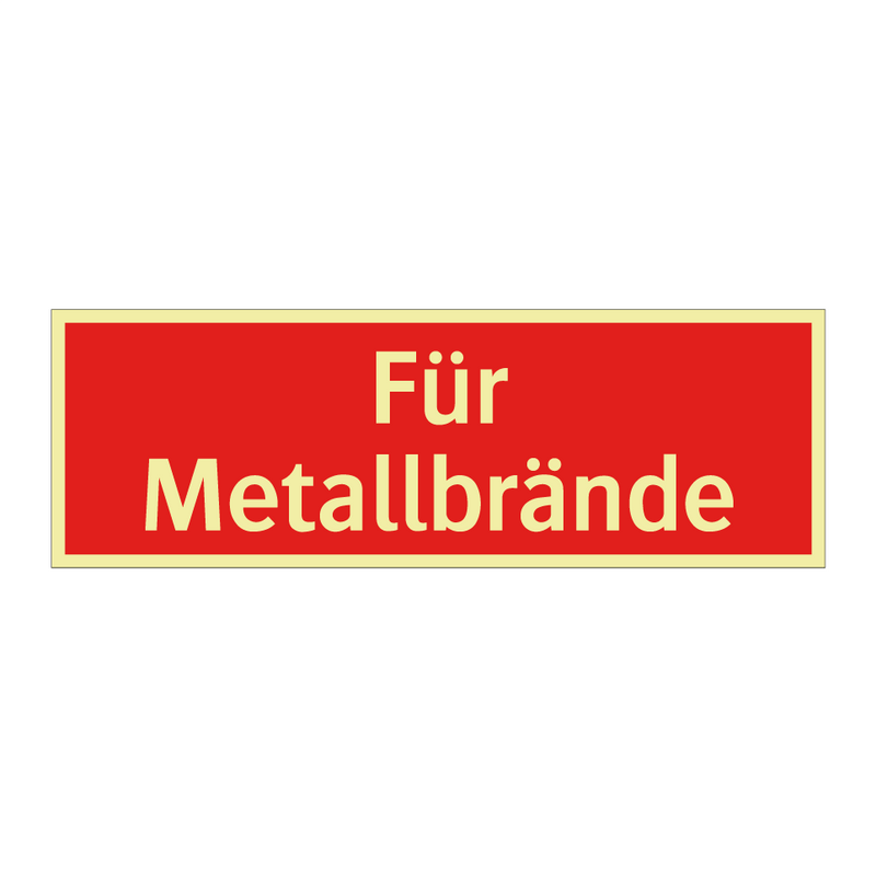 Für Metallbrände