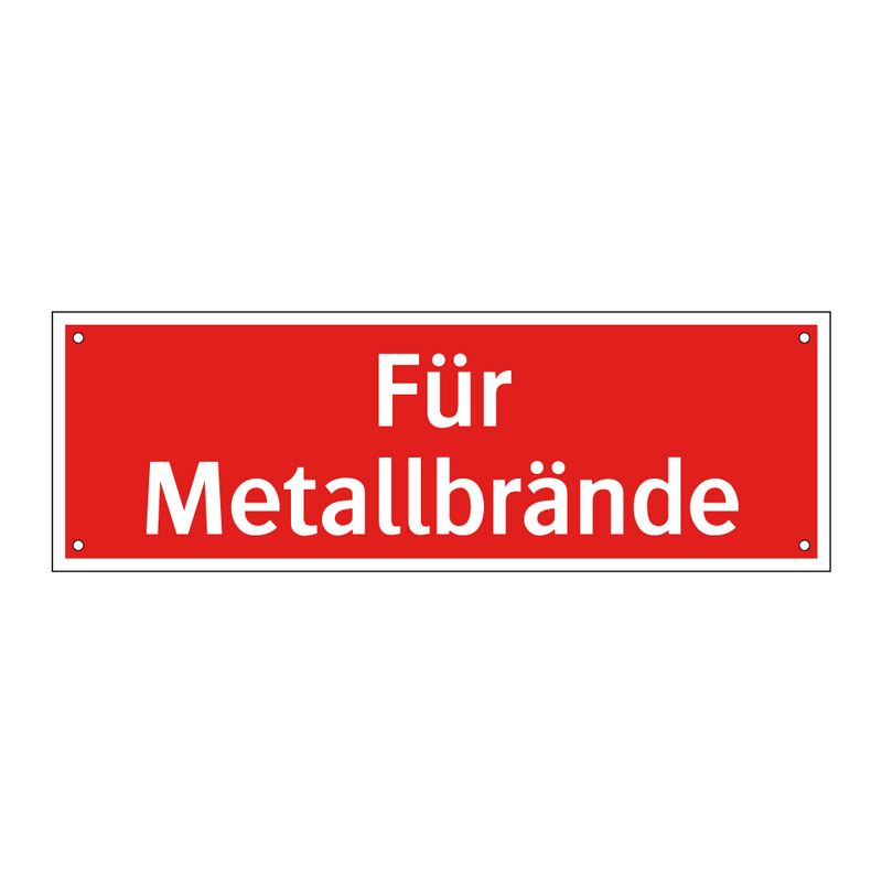 Für Metallbrände