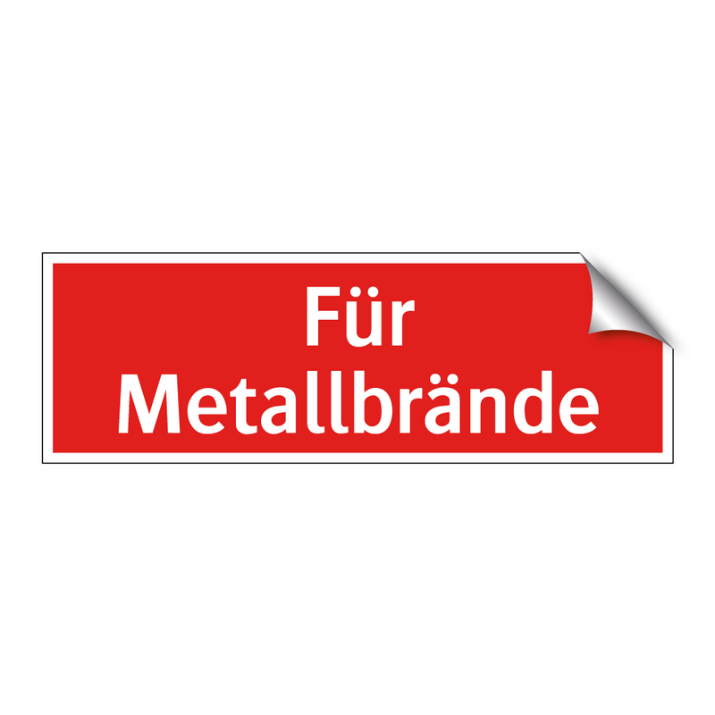 Für Metallbrände