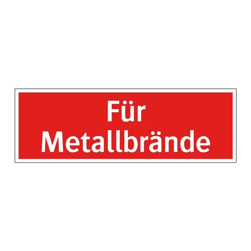 Für Metallbrände