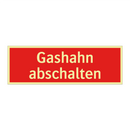 Gashahn abschalten
