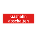 Gashahn abschalten