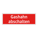 Gashahn abschalten