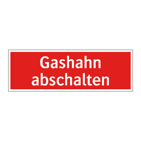 Gashahn abschalten