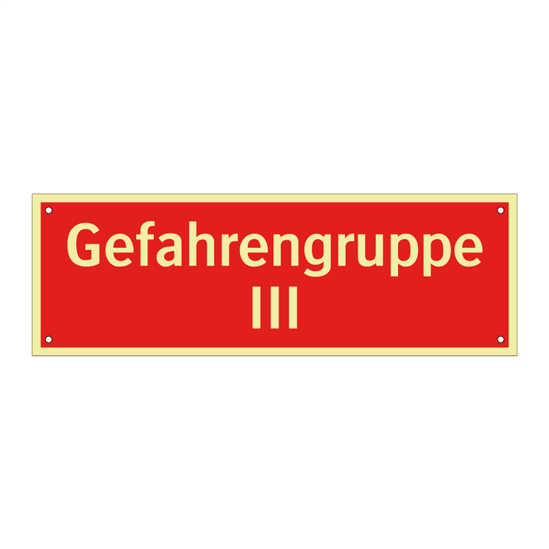 Gefahrengruppe III
