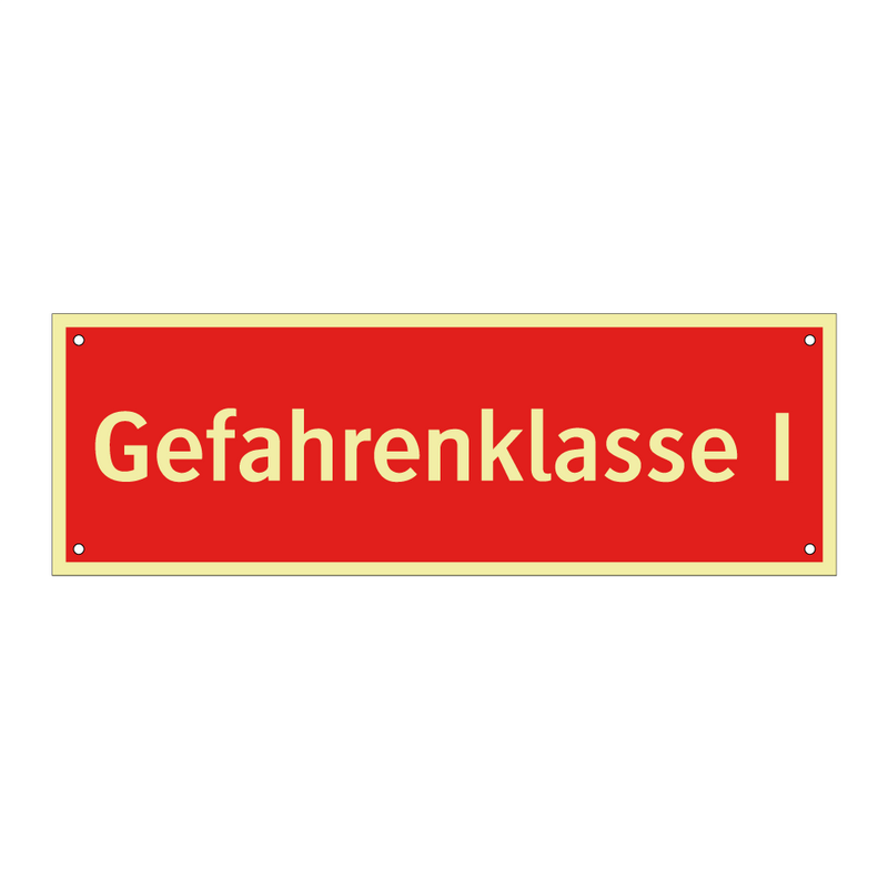 Gefahrenklasse I