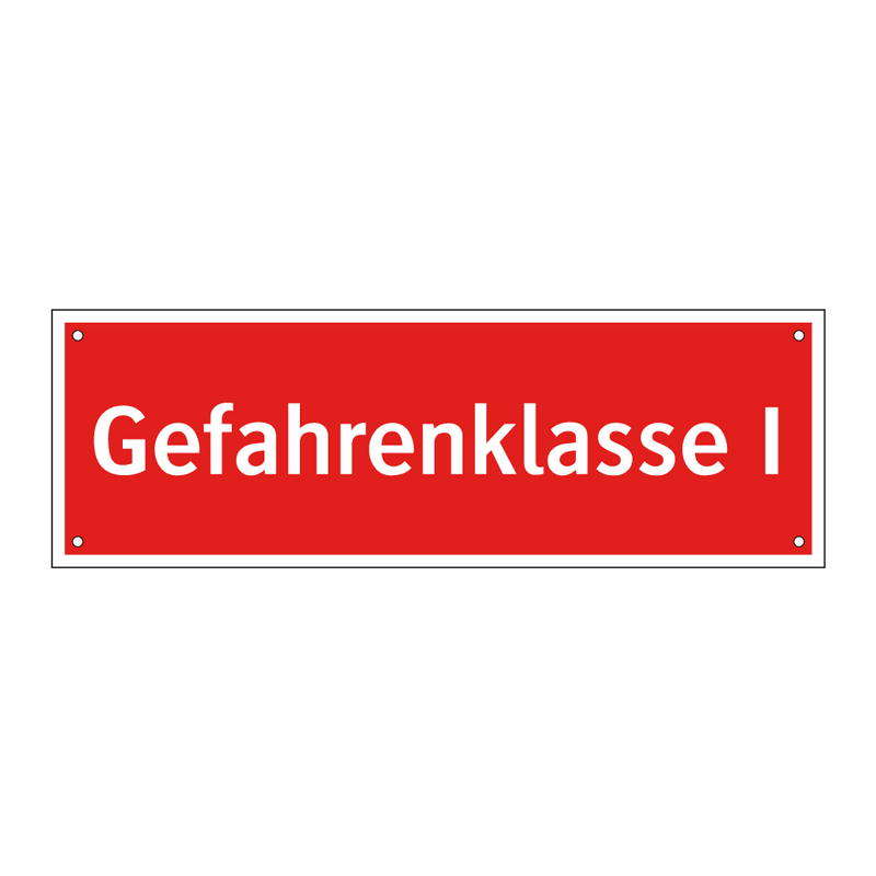 Gefahrenklasse I