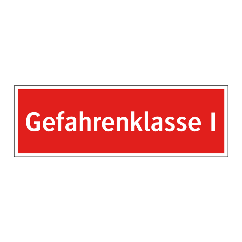 Gefahrenklasse I