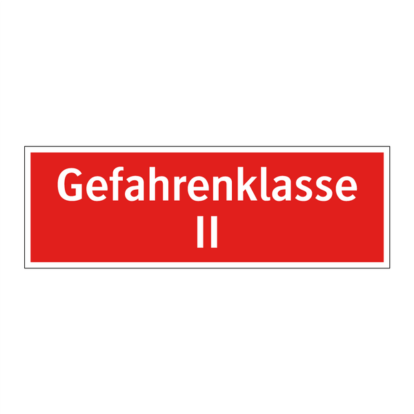 Gefahrenklasse II