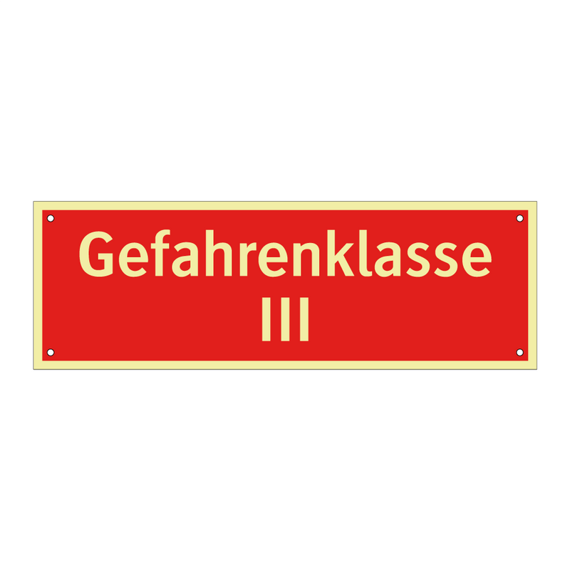 Gefahrenklasse III