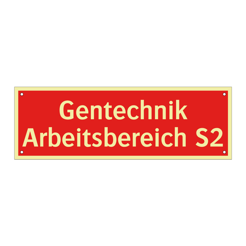 Gentechnik Arbeitsbereich S2