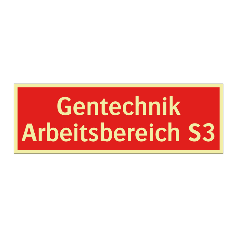 Gentechnik Arbeitsbereich S3