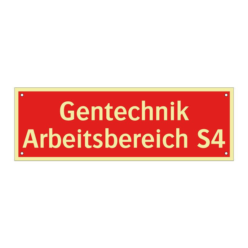 Gentechnik Arbeitsbereich S4