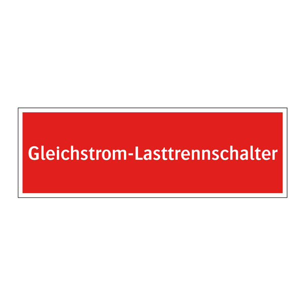 Gleichstrom-Lasttrennschalter