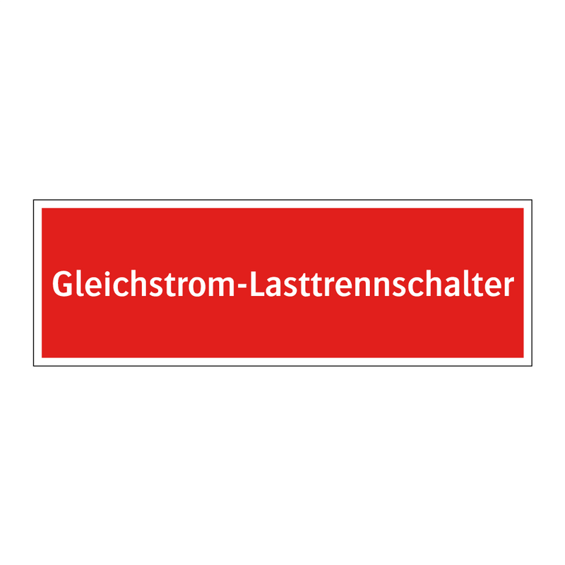 Gleichstrom-Lasttrennschalter