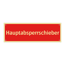 Hauptabsperrschieber