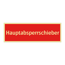 Hauptabsperrschieber