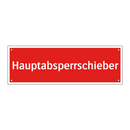 Hauptabsperrschieber