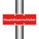 Hauptabsperrschieber