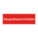Hauptabsperrschieber