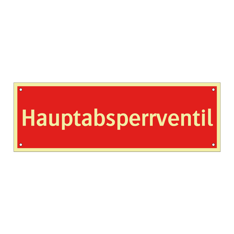 Hauptabsperrventil
