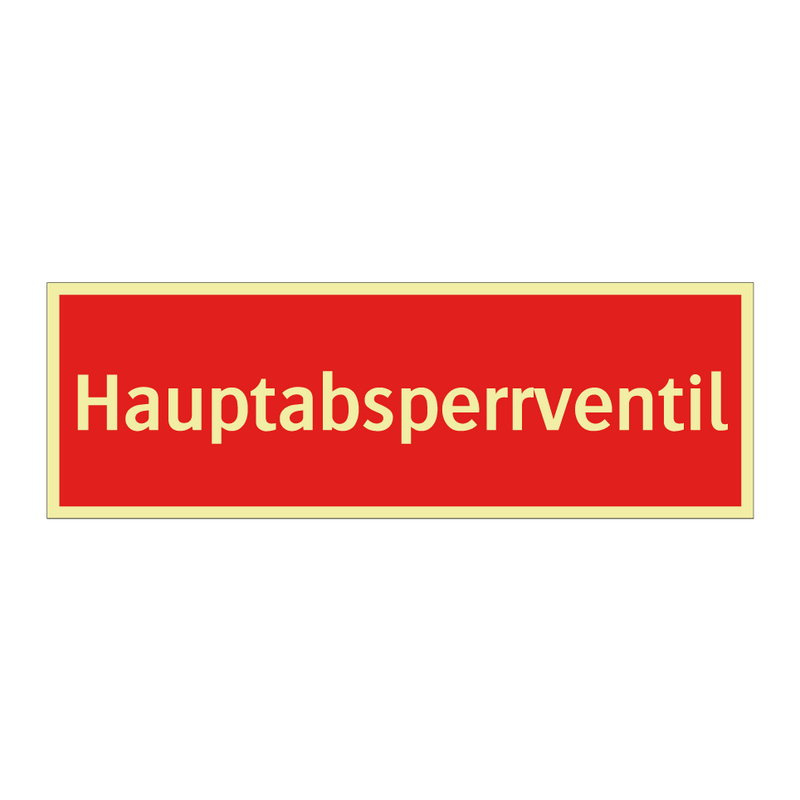 Hauptabsperrventil