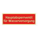 Hauptabsperrventil für Wasserversorgung