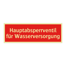 Hauptabsperrventil für Wasserversorgung