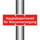 Hauptabsperrventil für Wasserversorgung