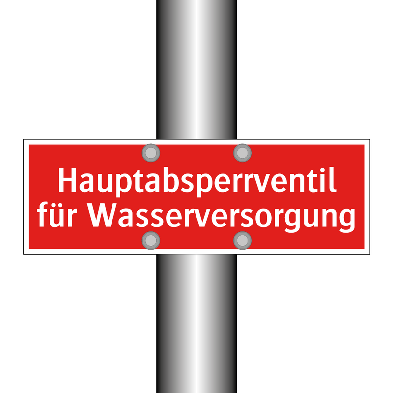 Hauptabsperrventil für Wasserversorgung