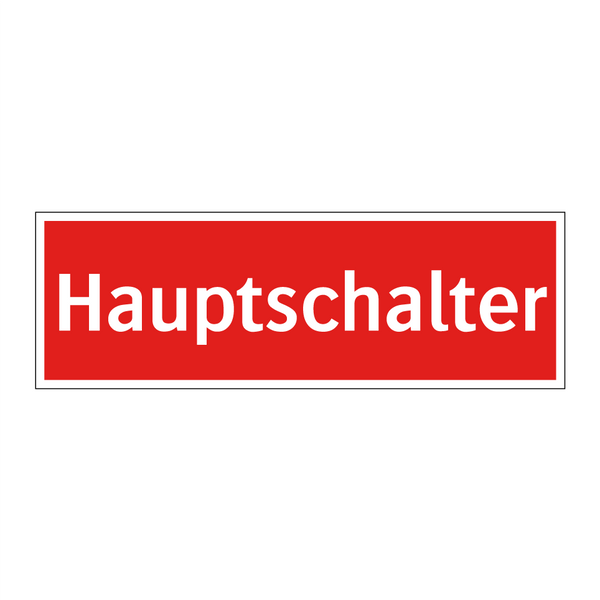Hauptschalter
