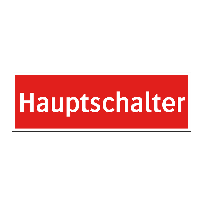 Hauptschalter