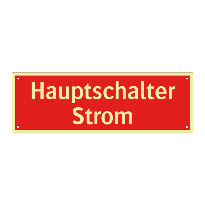 Hauptschalter Strom