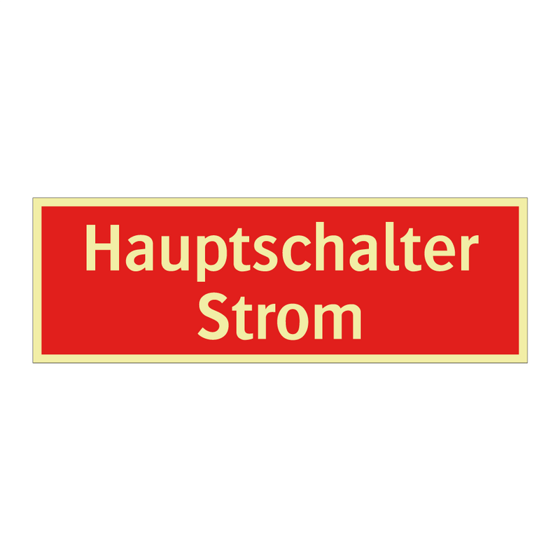 Hauptschalter Strom