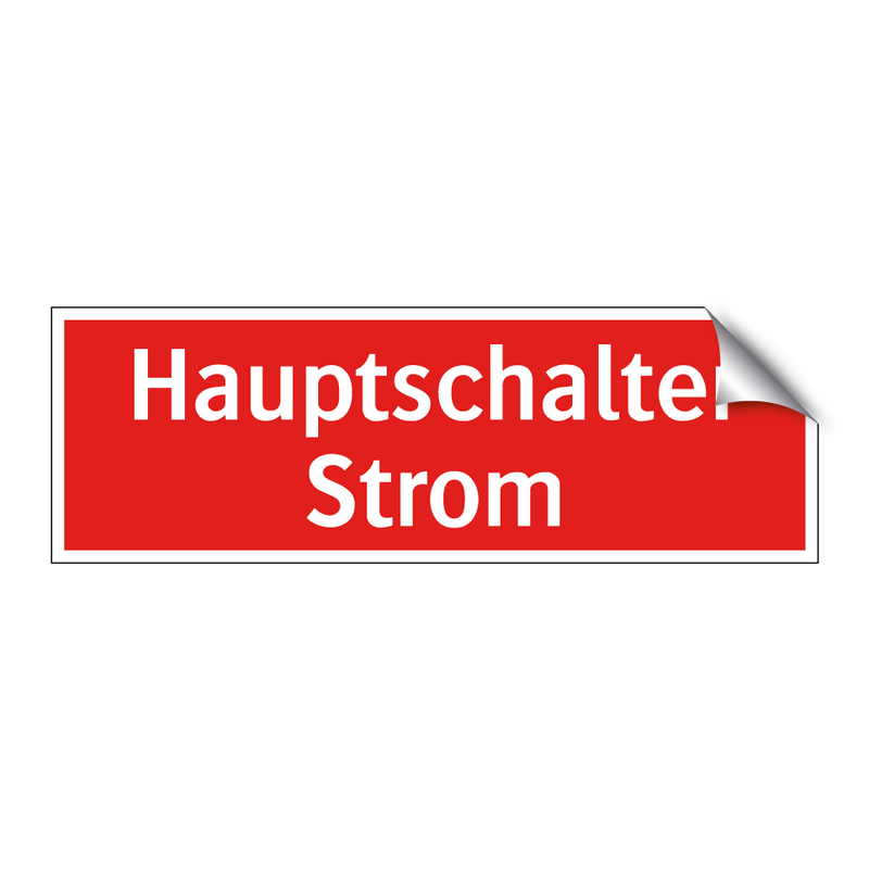 Hauptschalter Strom