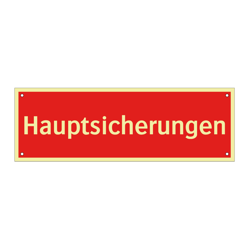 Hauptsicherungen
