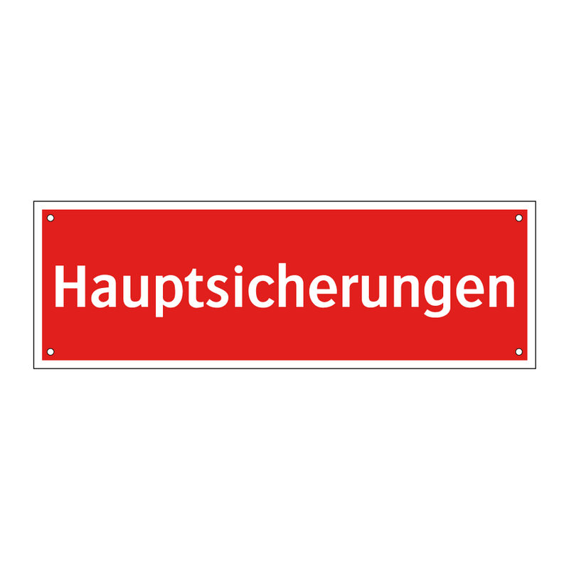 Hauptsicherungen