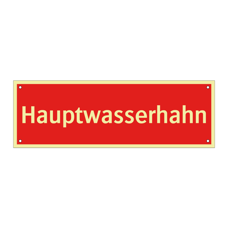 Hauptwasserhahn