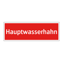 Hauptwasserhahn