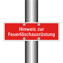 Hinweis zur Feuerlöschausrüstung