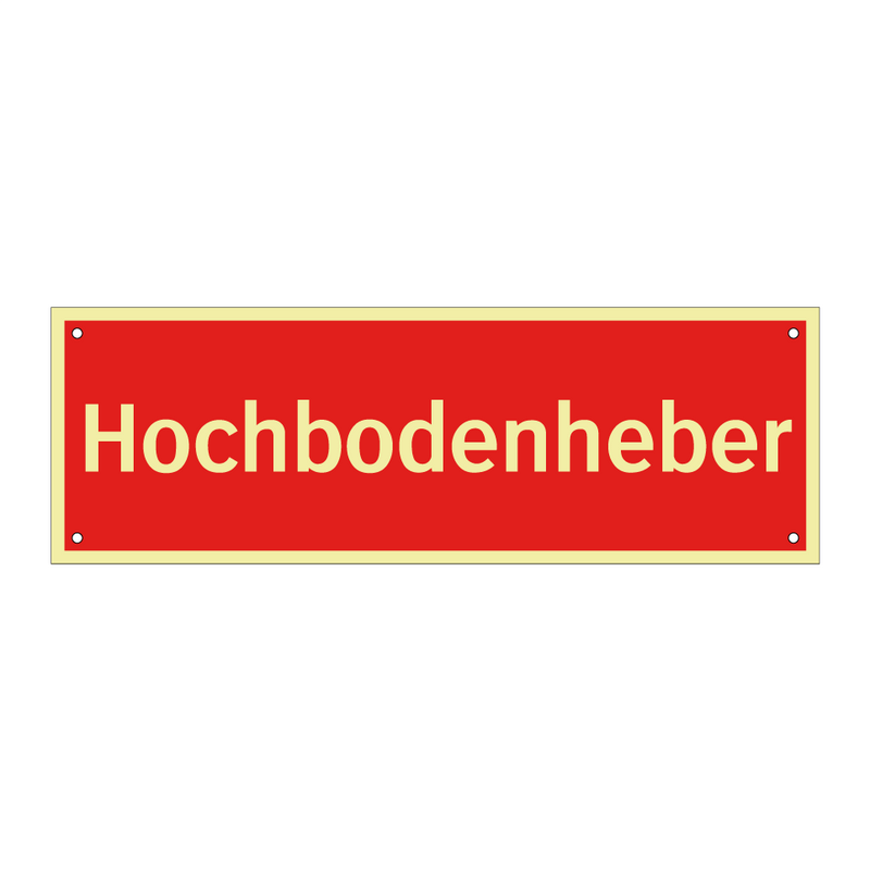 Hochbodenheber