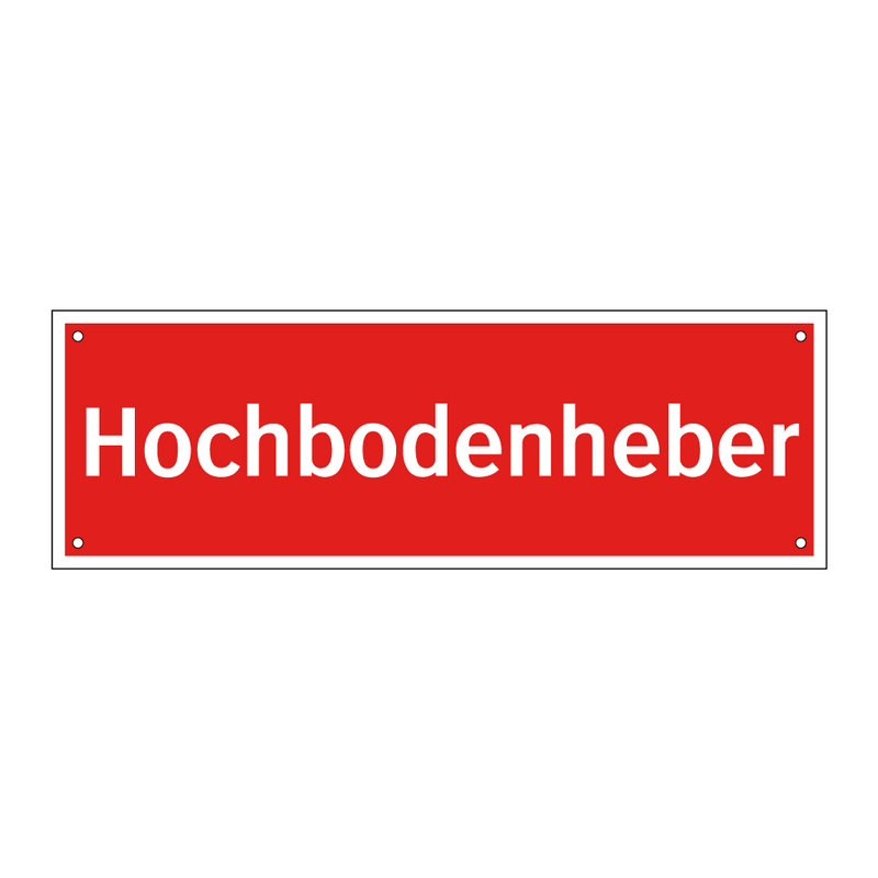 Hochbodenheber